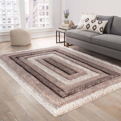 Kiawah Geometric Shag Area Rug
