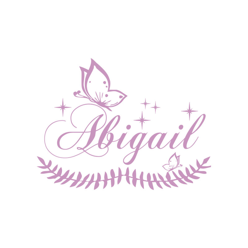 Adhésif décoratif nom personnalisé, Oui, Lilas