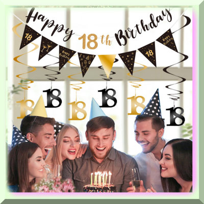Rose Gold Glitter Time Flies Banner
