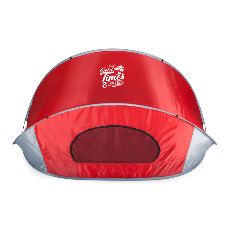 Tente de plage portative Beach Sayings Vacay Vibes Manta, Rouge