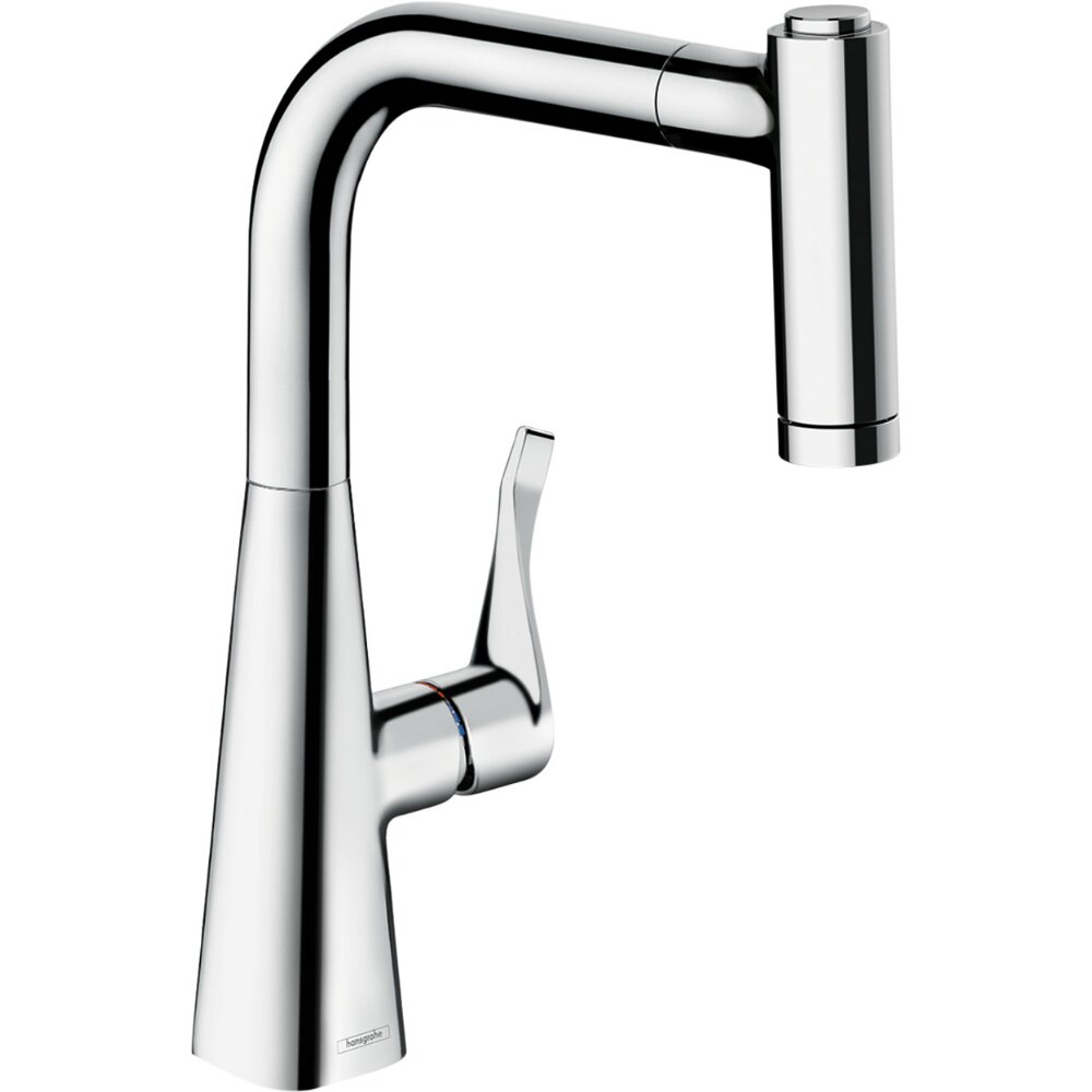 Hansgrohe Metris M71 Einhebel-Küchenarmatur 220, Ausziehbrause, 2 Strahlarten Chrom