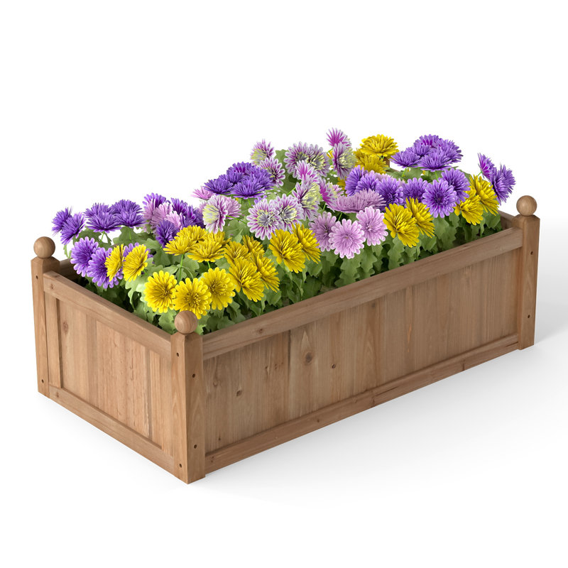 Boîte à fleurs en bois massif Delanne