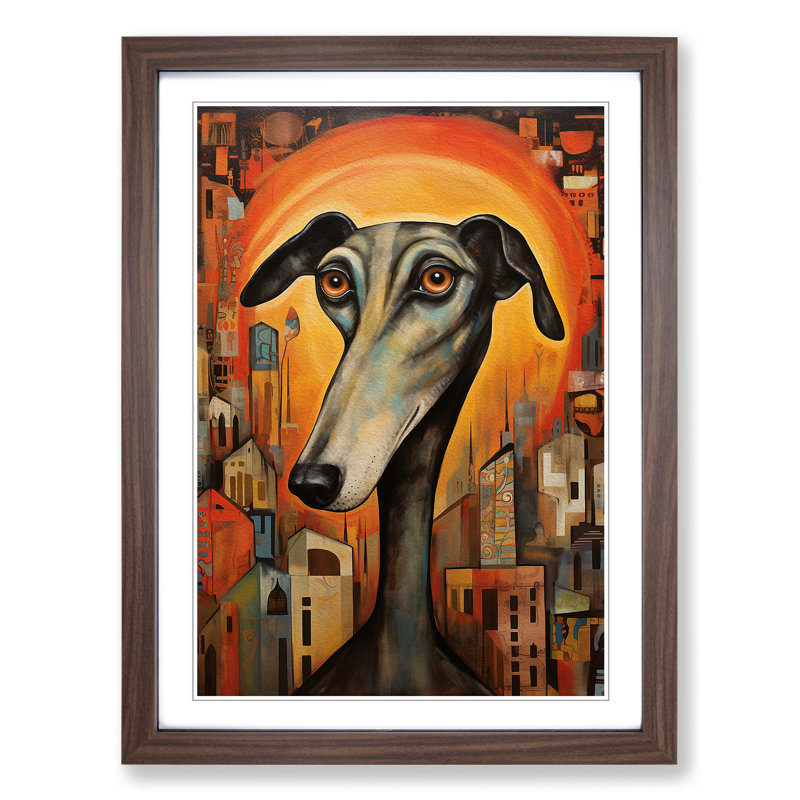 Greyhound Orphism No.2 - Framed Print