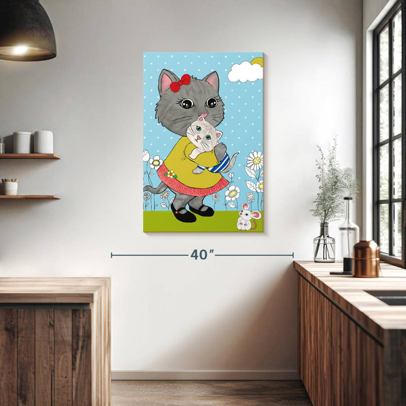 Ashelle Kitty Cuddles, 39" H x 26" W