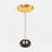 Adjustable Side Table, Small Tea Martini Table, Gold, Natural Marble Decorative Pedestal End Table For Display And Storage-106972097