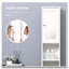 Armoire de rangement haute avec miroir