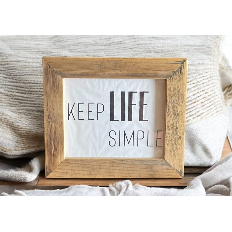 «Rustic Memory Frame», art mural, Inachevé, 8 po x 10 po