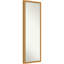 Miroir de porte en bois non biseauté, cadre doré Owen - miroir pleine longueur, miroir mural