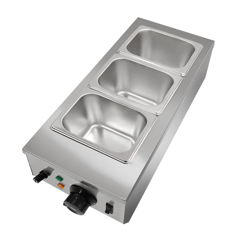 Chocolate Melting Machine, 3 Tanks Stainless Steel Chocolate Tempering Machine with Lid, 1200 W Electric Commercial Food Warmer with Temperature Control Probe for Milk, Coffee, Cheese