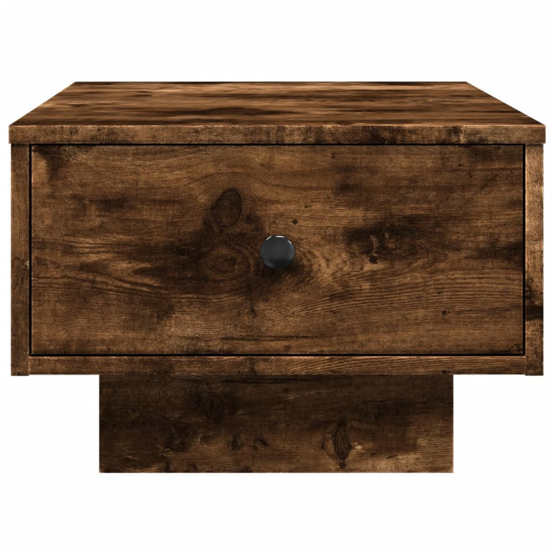 Godfred Pedestal Coffee Table, 60 x 45 x 31 cm (L x W x H), Concrete Grey