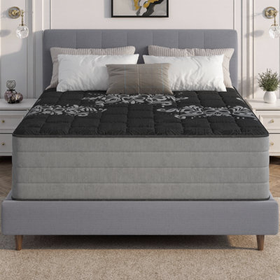 14" Heavy Duty Cooling Mattress - Firm/Medium Plush Quilted with Infused Copper Gel Layer & Reinforced Coils for Cool, Undisturbed Sleep | Twin to King Sizes | Made in USA
