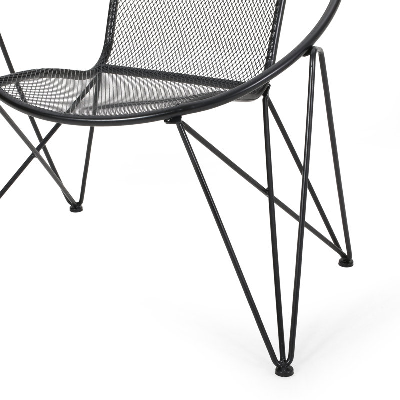 Chaise d'appoint Mechtild, Noir