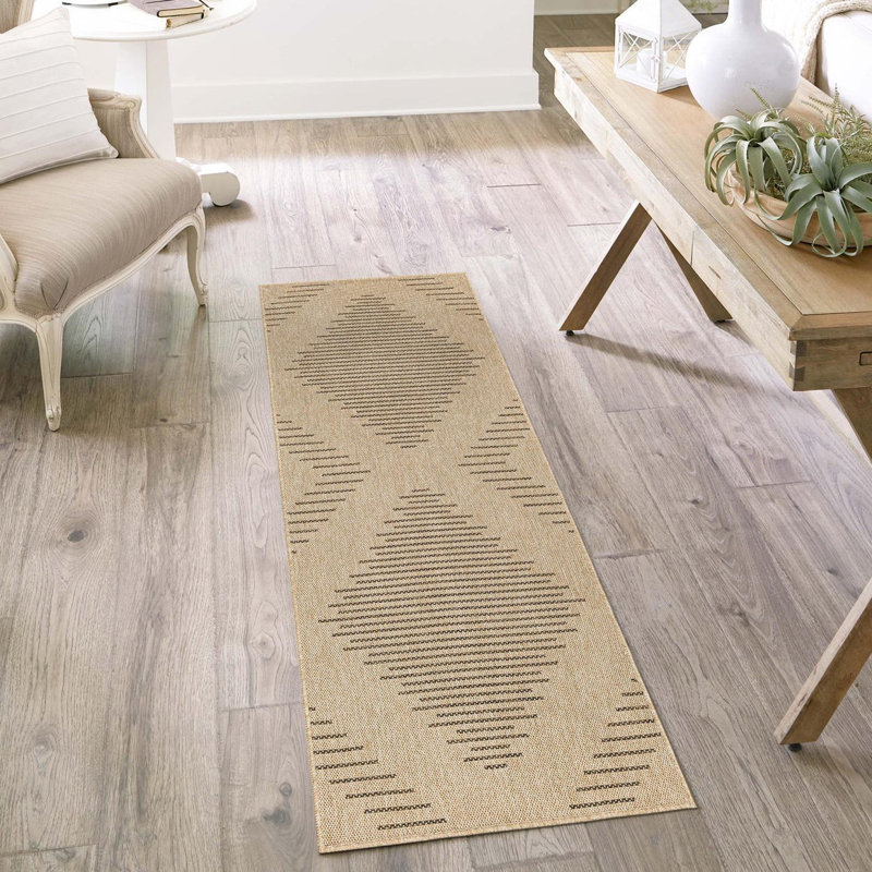 Geometric Indoor Rug, Runner 2'9" x 6'1"