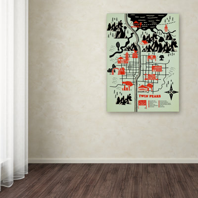 « welcome to double peaks », reproduction d’impression sur toile tendue