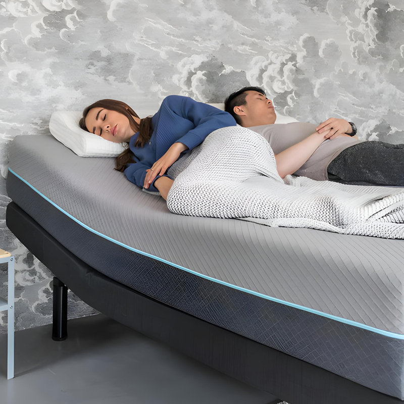 Gel Cooling Memory Foam Hybrid Pocket Spring Mattress Two Side Sleep 20cm Medium Firm, Kingsize (5')