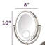 Chou 8" x 10" Lighted Wall Mount Magnified Makeup Mirror, Plug In
