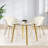 Allisandra Round Unfinished Glass Top Metal Base Dining Table-188628563