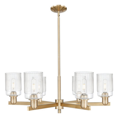 Arcadia - Hadley - 6 Light Stem Hung Chandelier