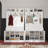 Bettymae 78.8” Wide Hall Tree with Hooks, Bench & Shoe Storage-2077135778