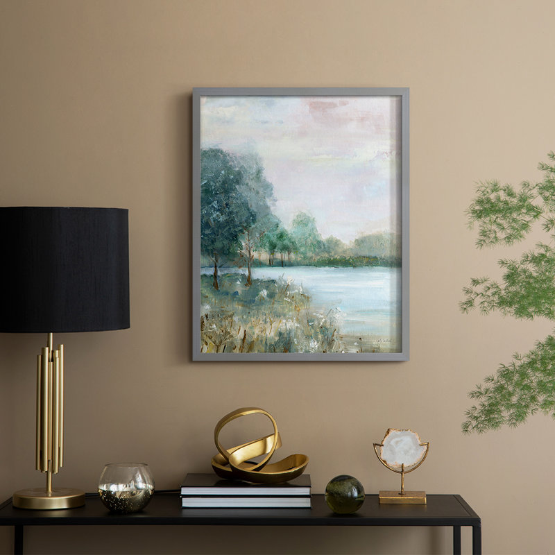 «Blue Hour», reproduction encadrée - bois massif, Gris, H 30 po x l 24 po