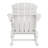Folding Adirondack Rocking Chair with Retractable Ottoman - 4-in-1 All-Weather HDPE Outdoor Chair with Cup Holder for Patio, Deck & Fire Pit, White-532360892