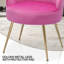 Fauteuil de lecture rembourré en velours-1862152218