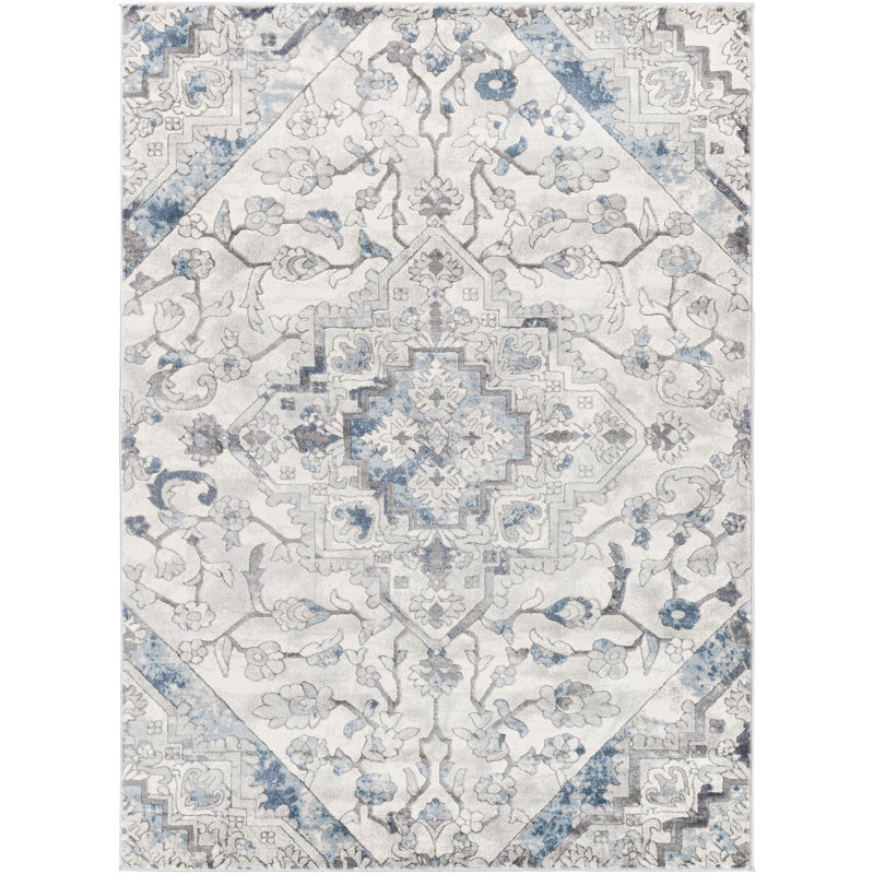 Tapis oriental gris Matherne, Rectangle 2 pi x 3 pi