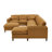 Agatina 148" Wide Leather Match Left Hand Facing Corner Sectional with Ottoman-1175618734