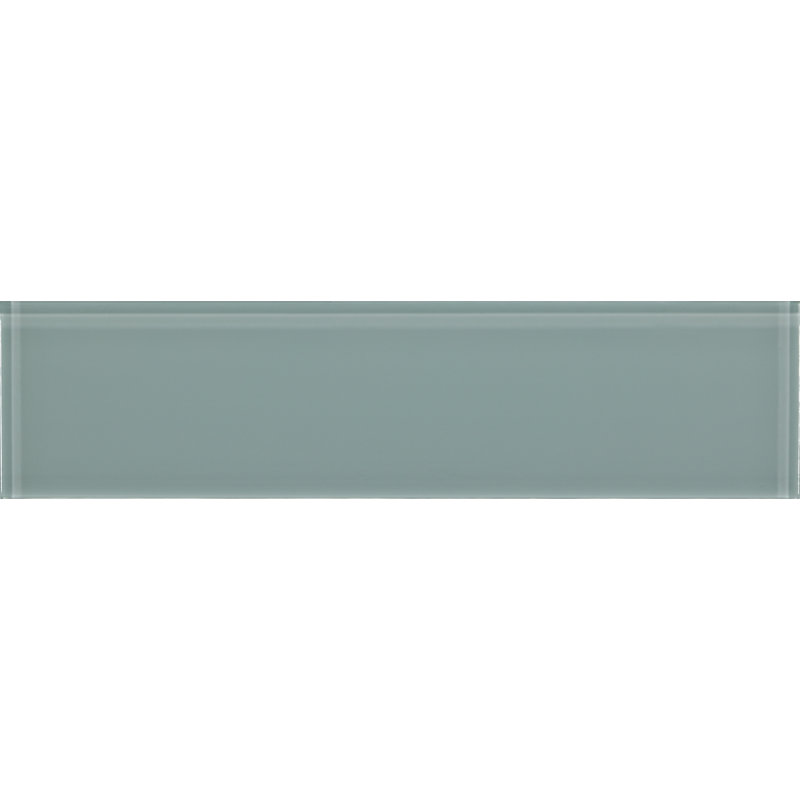 3" x 12" Crystal Glass Brick Look Subway Wall Tile, Cascade