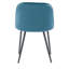 Chaise d'appoint en velours Steller-740009219