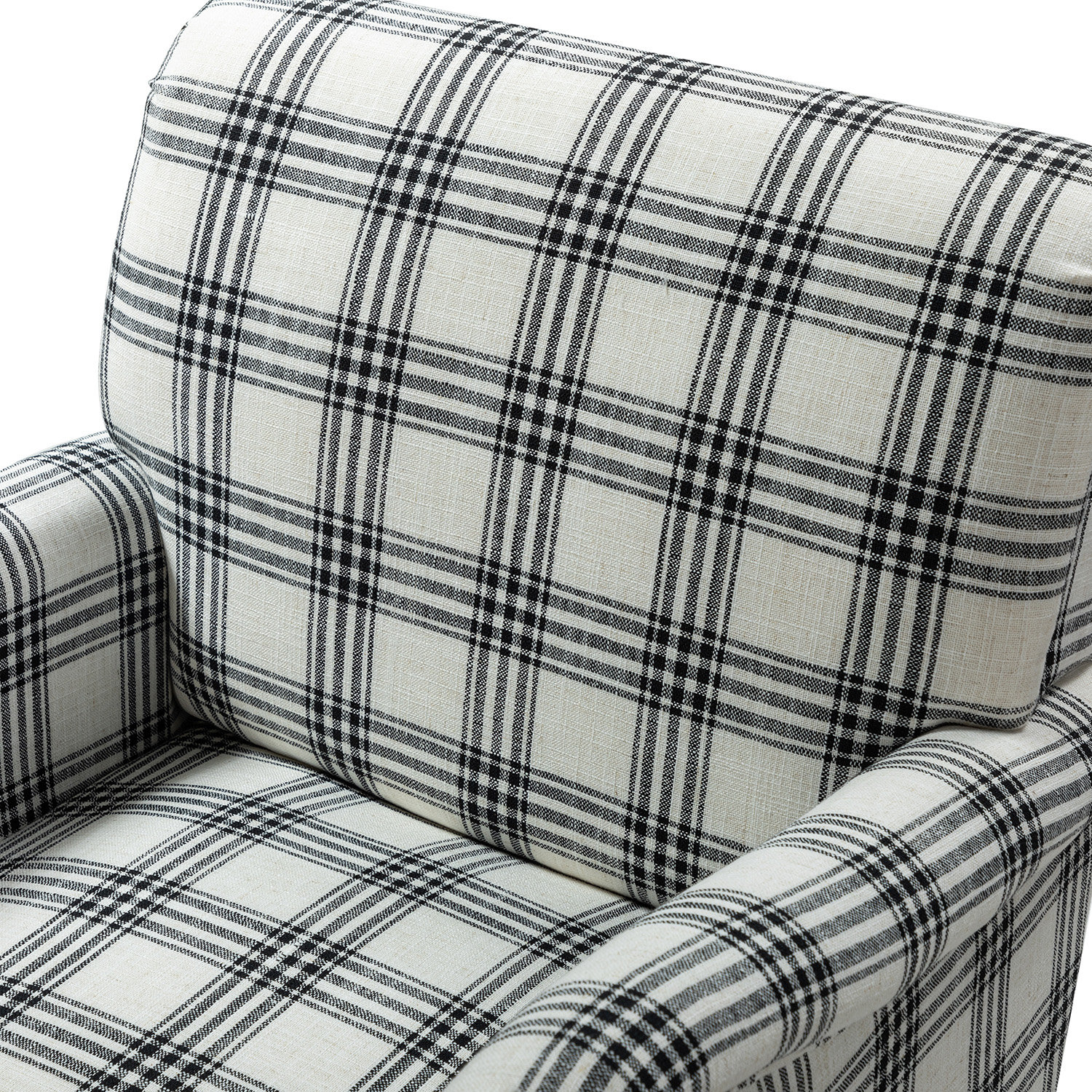 Ariana 29.5" Polyester Wide Armchair, Black 100% Polyester