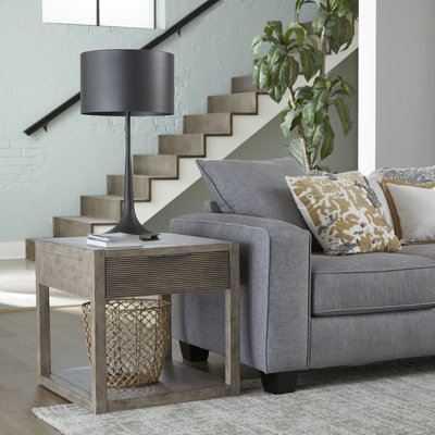 Table de bout avec rangement Keena
