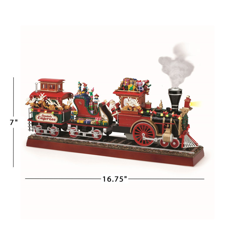 Heirloom 16.75" Animated Santa's Express