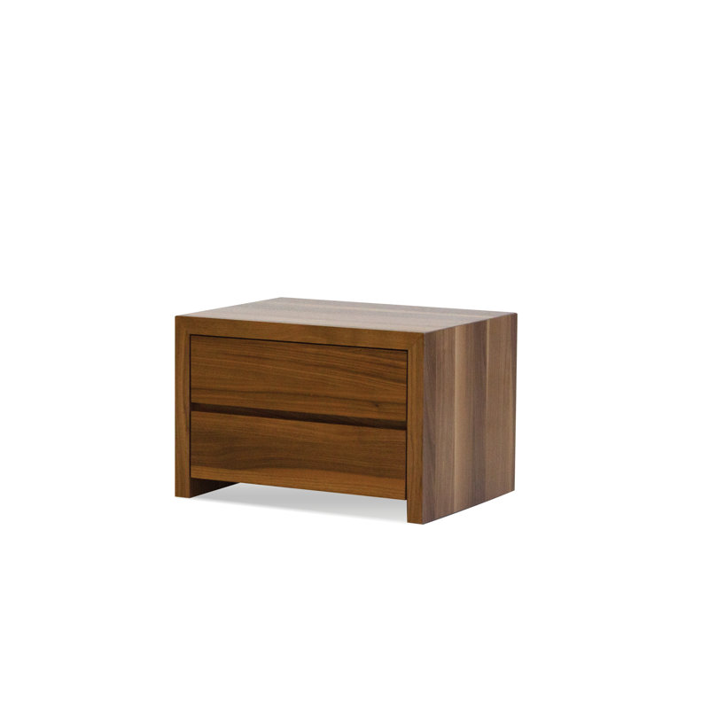 Blanche Nightstand, 16" H x 24" W x 18" D, Walnut
