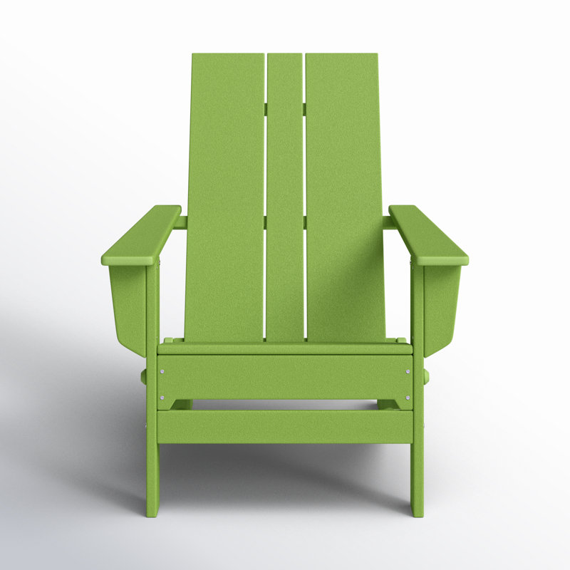 POLYWOOD x AllModern Folding Adirondack Chair, Green