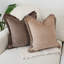 Velours taupe à franges-128725462-128725460