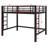 Metal Loft Bed With Convenient Ladder & Sturdy Guardrails-1237584665