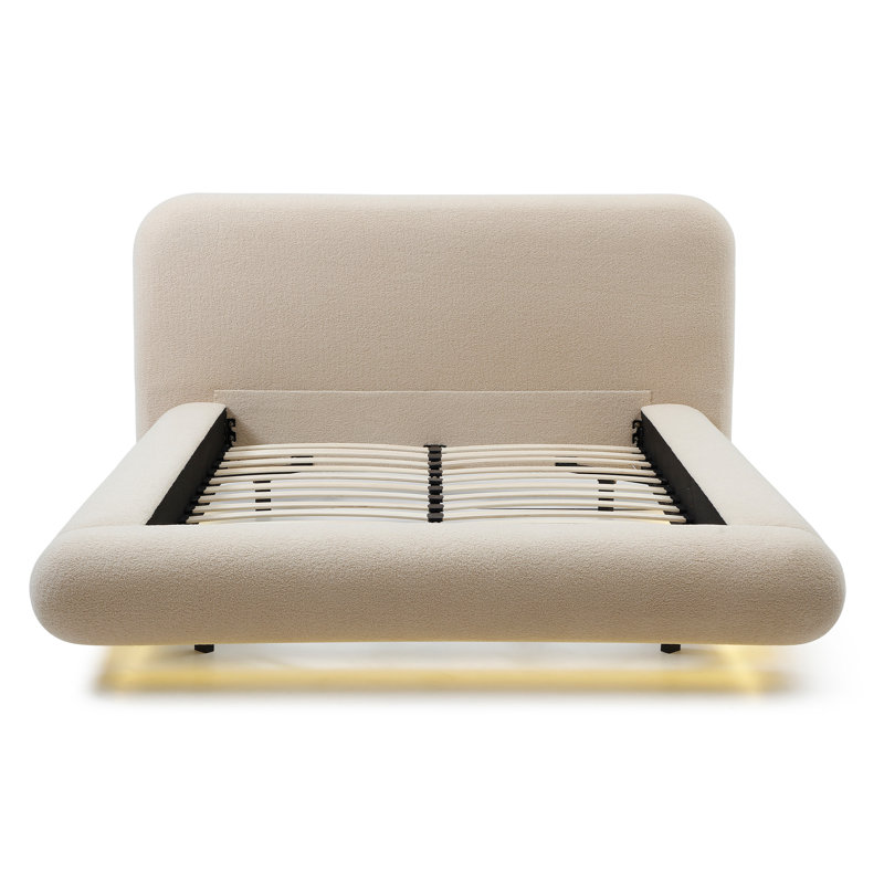 Lit nuage avec éclairage DEL, Beige, Grand