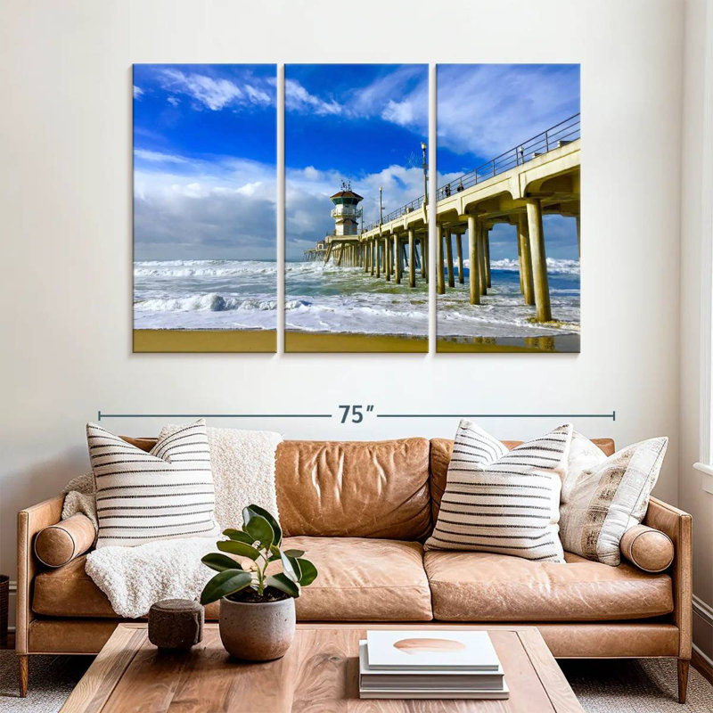 Aletra Huntington Pier Waves, 42" H x 65" W