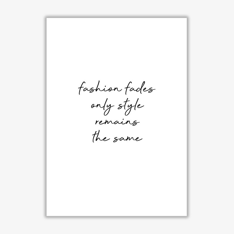 Fashion Fades - Print, No Frame, 30 cm H x 21 cm W x 1 cm D