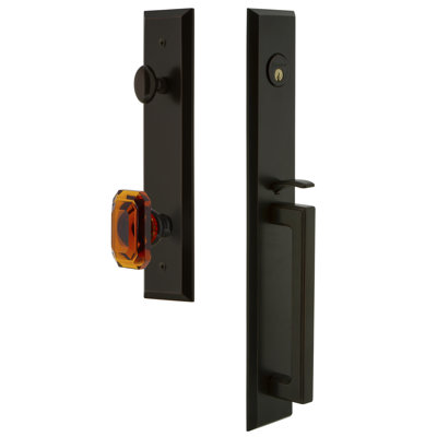 Fifth Avenue Complete Inactive Dummy Handleset with Baguette Knob and Rosette