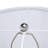 White Marble & Glass Cylinder Table Lamp with Soft Fabric Drum Shade