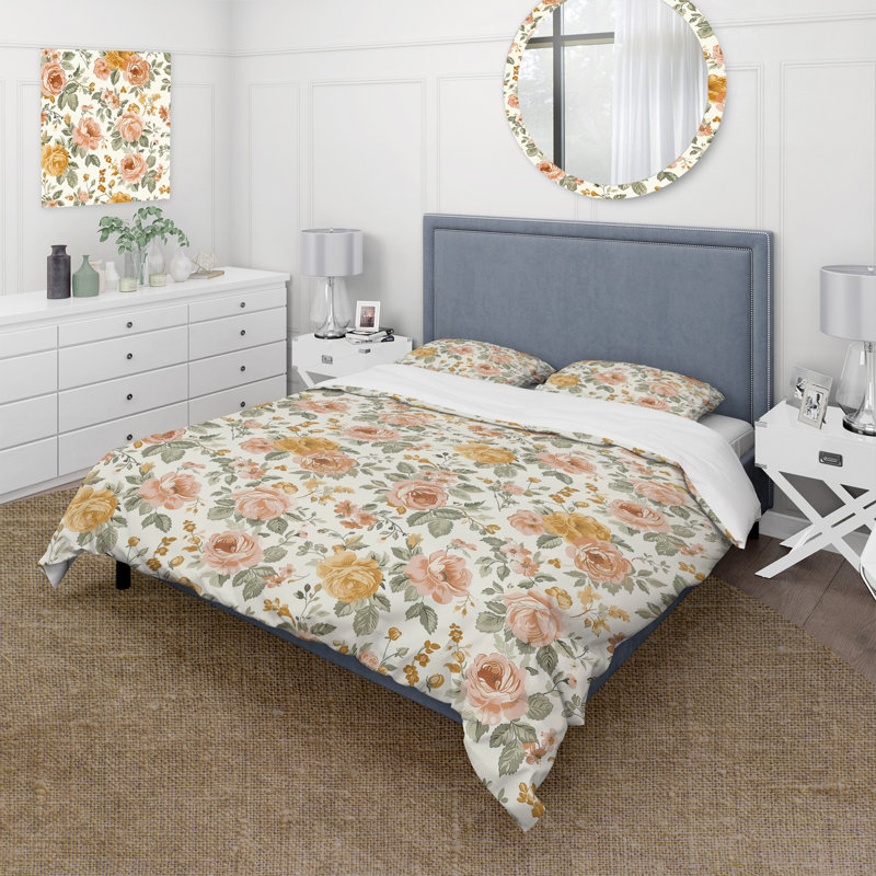 Ensemble de housse de couette Farmhouse, Housse de couette très grand + 2 taies décorativ