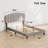 Dhugan Low Profile Linen Platform Bed Frame with Adjustable Headboard-1171274841