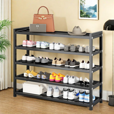 5 tiers 20 pairs of metal shoe racks -  Rebrilliant, 3A28C727243E4F9990FA0B1762209CAE