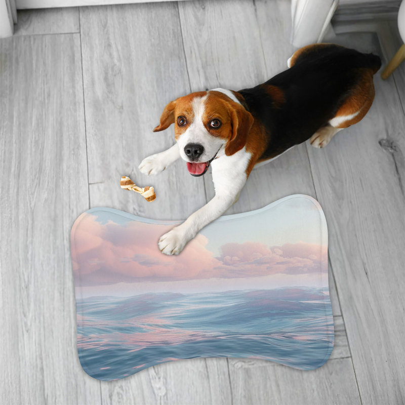 Serene Seascape Patterns - Tapis d'alimentation en os 1 pièce