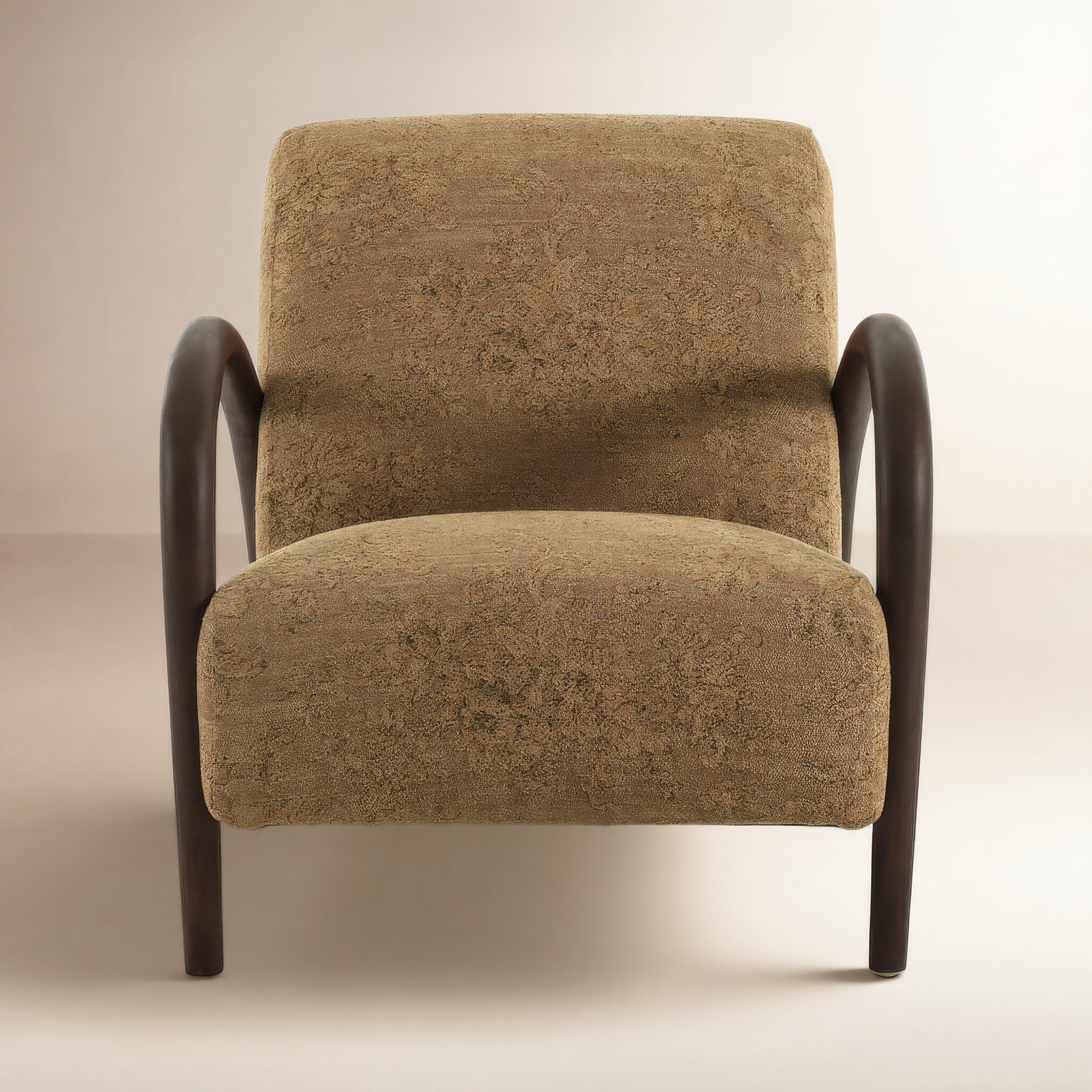 Noah Wood Frame Accent Chair, Fallingbrook Cafe Polyester Blend