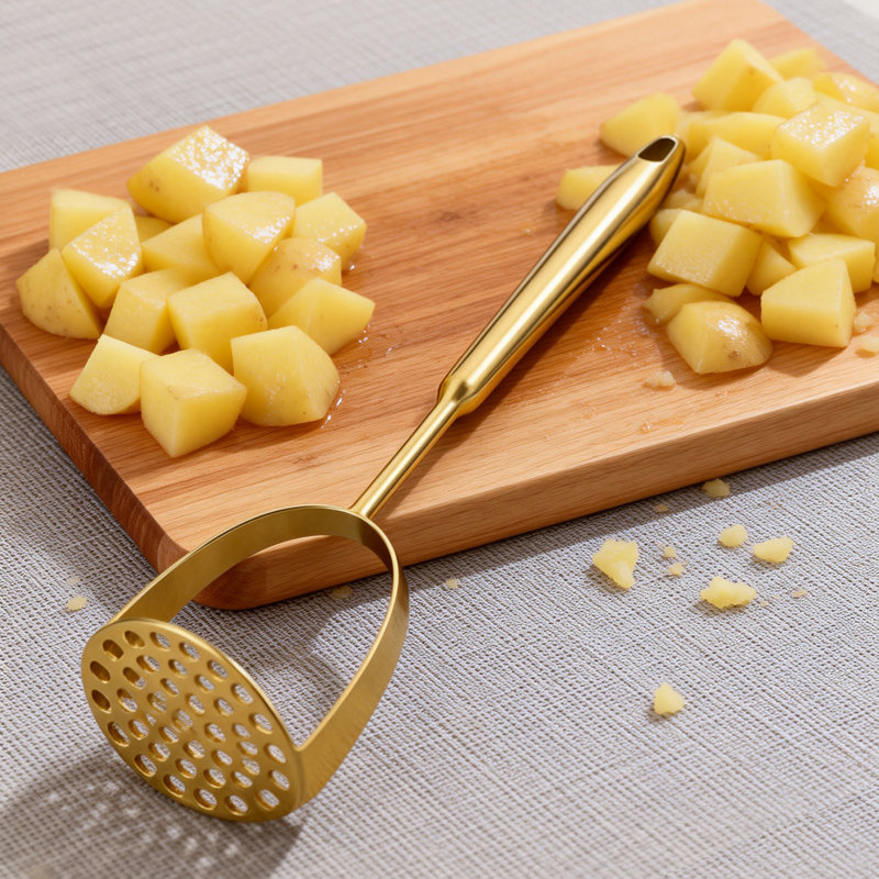 Purée de pommes de terre de 14 pouces, polyvalente idéale pour les pommes de terre, les haricots, les légumes et les fruits