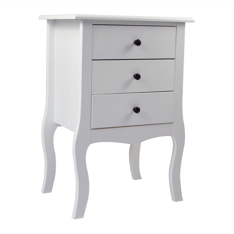European Bedside Table-Three Pumps