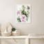«Vibrant Pastel Pink Wild Rose Flowers», reproduction d'art botanique, impression encadrée sur papier-93487949-93487947